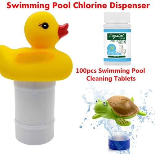 Swimming Pool chemistry Purifier Cleaning Tablets Disinfection Pills tablets Chlorine Dispenser Instant Effervescent Pipe Clean
