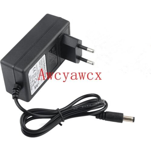 1PCS High quality 21V 1000mA 1A 5.5mmx 2.1mm-2.5mm Universal AC DC Power Supply Adapter Wall Charger EU 21V For lithium battery