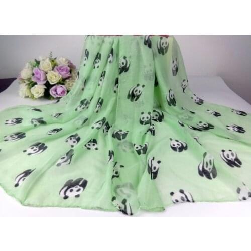 Animal Panda Character Print Viscose Shawls And Scarves ,Scarf Women ,Brand Scarf ,Magic Scarf ,Bandana,Poncho