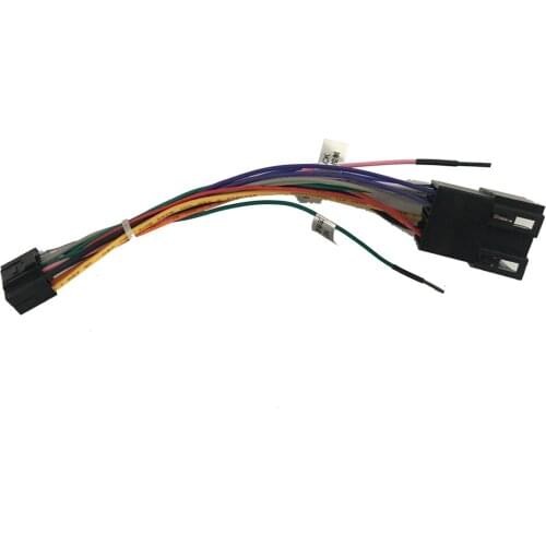 2 din Car Radio Female ISO Radio Plug Power Adapter Wiring Harness Special for Volkswagen Low trim harness power cable