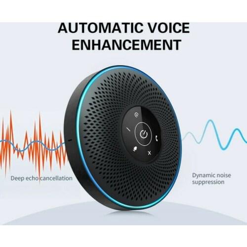 360°Omnidirectional Microphone Speaker Box High Definition Multi-Function USB2.0 Microphone Speaker for PC Meeting