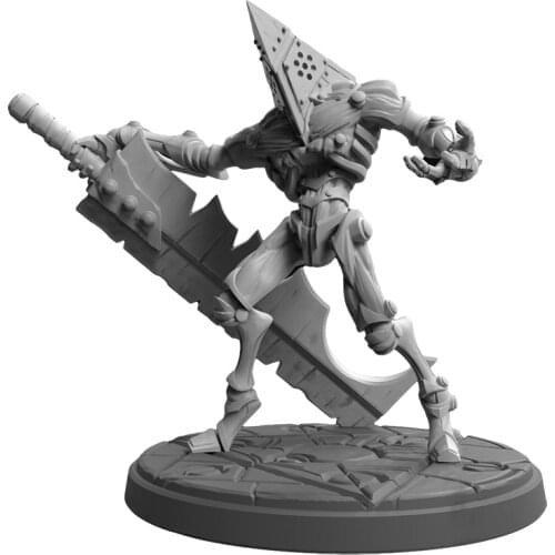 56mm 38mm Resin Model Kits Alien Triangular Head Figure Unpainted No Color RW-045