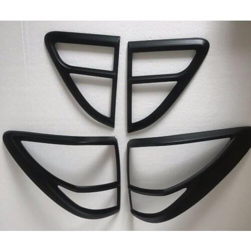2017 For Mazda BT50 Accessories Matte Black Rear Lamp Lights Cover For Mazda BT-50 2012 2013 2014 2015 2016 Car styling