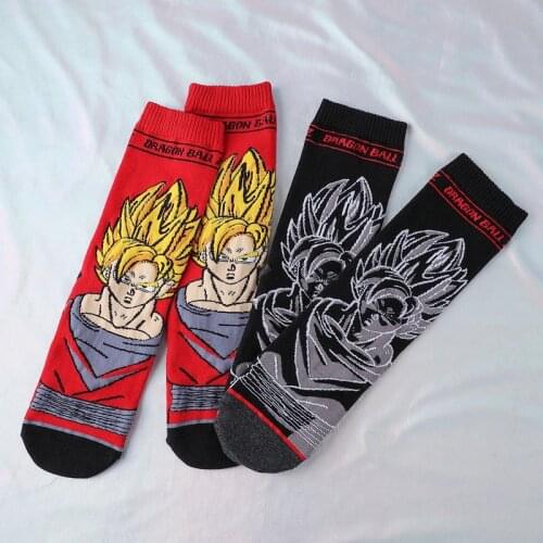 Anime Adult Son Goku Children Cartoon Cosplay Costume Props Accessories Stockings Cartoon for women and men street socks