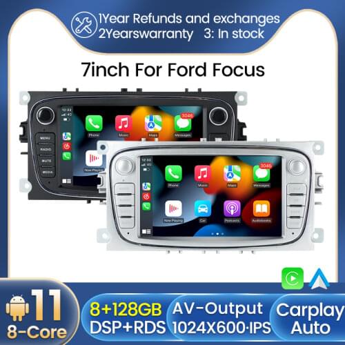 2+32G Car Android 2 Din Radios Car Multimedia player 2 Din 7 ''Autoradio DVD RAM2GB For Ford Focus S-Max Mondeo Galaxy C-Max