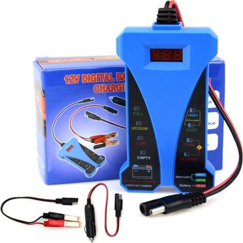 Car Battery Tester 12V Digital Alternator Tester 6 LED Lights Display Car Diagnostic Tool Auto Battery Tester CNBJ-805