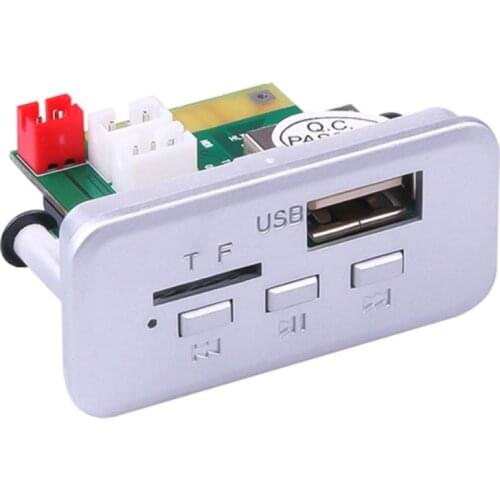 Wireless Bluetooth-compatible 5.0 MP3 player decoder board USB car stereo audio FM module 12V TF hands-free call recording