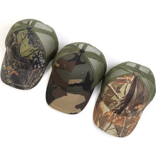 Camouflage Mesh Baseball cap Spring summer Unisex Camouflage Hunting Mesh Baseball cap Fashion Mesh Net cap for man women