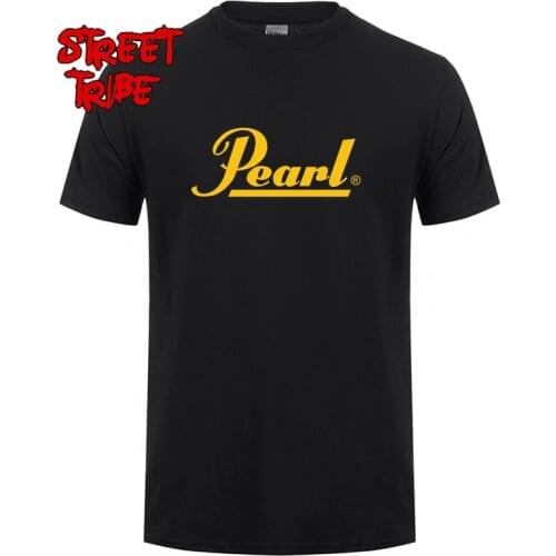 Drums Brand Men T Shirts Summer New Pearl TShirt O-neck Hip Hop Cotton Music T-shirts Top Tees XS-3XL Homme Clothing