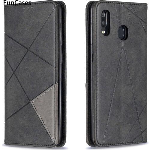 Wallet Phone Cases For hoesje Samsung A20 Diamond Back Half Wrapped Case sFor Cover Samsung armor A30 PU Leather Book Case