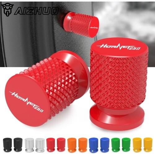CNC Aluminum Tyre Rim Air Port Cover FOR HONDA hoRnet250 HORNET 2001 Motorcycle Tire Valve Wheel Stem Cap Dustproof Covers LOGO