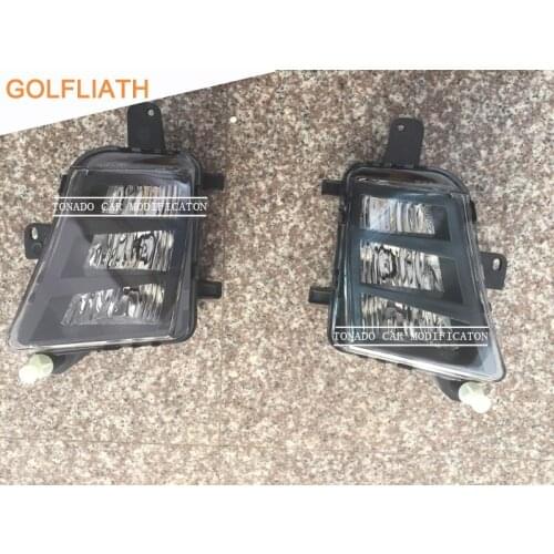 For Golf 7 mk 7GTI 2013-2017 LED Car-Styling DRL Daytime Running Light Fog Light Front Bumper Fog Lamp