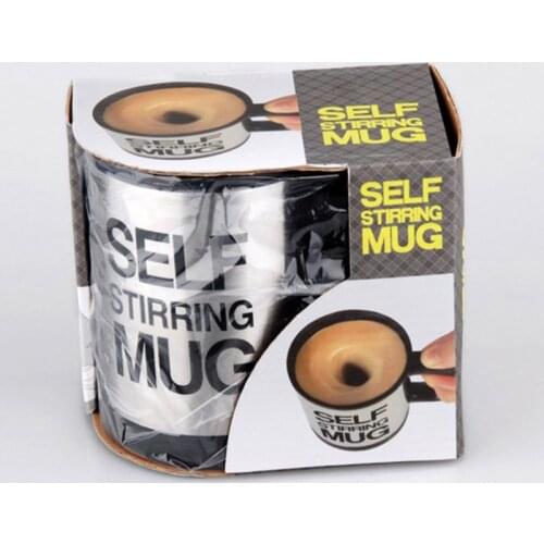 Electric Stainless Steel Auto Self Stirring Coffee Mug Magnetized Mixing Cup