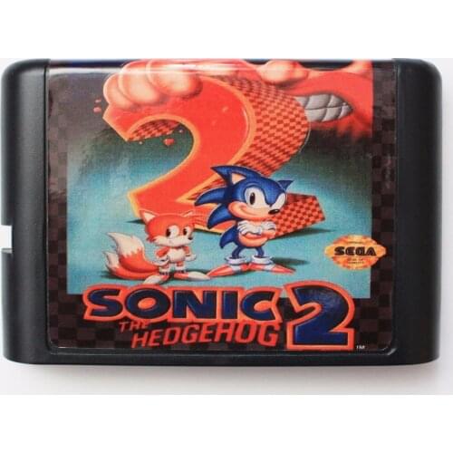 Sonic II 16 bit SEGA MD Game Card For Sega Mega Drive For Genesis