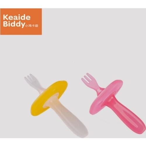 Kd3044 Fork Spoon Baby Dishes Cutlery Training Feeding Practice Utensils Professional Food Fruit