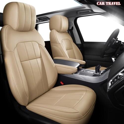 CAR TRAVEL custom leather car seat cover for Mitsubishi pajero sport pajeroV93/V97 OUTLANDER EX ASX Grandis auto Accessorie