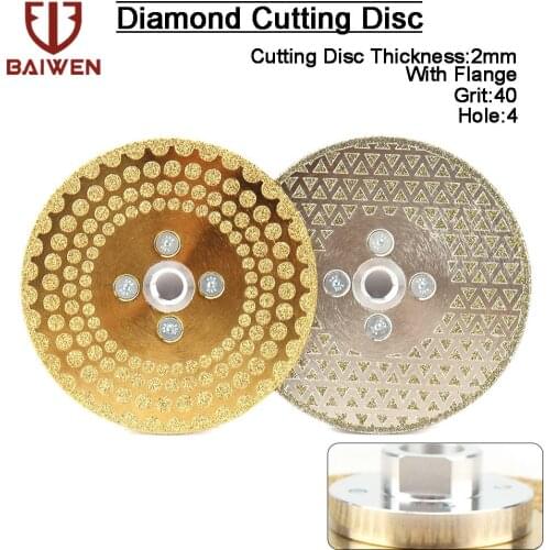 M14 Both Side Coated Electroplated Diamond Cutting Grinding Disc 125mm Grinding Saw Blade For Granite Marble Ceramic Tile