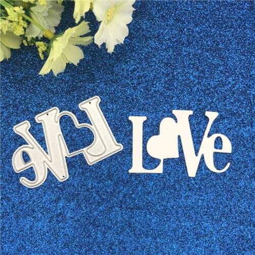 Metal Cutting Dies LOVE letter Stencils for DIY Scrapbooking Album Paper Card Decorative Craft