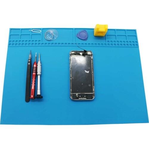 New hot sale 35x25cmhigh quality BGA Heat Insulation Silicone Soldering Pad Repair Maintenance Platform Desk Mat with magnetic