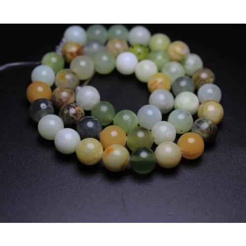 Wholesale AAA+ Mix color Xiuyan jadee Light Green Beads Natural Stone Beads For Jewelry Making DIY 4/ 6/8/10 /12mm Strand 15