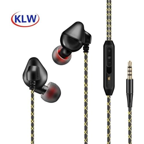 In-Ear Heavy Bass Wired Universal Stereo Sound with Mic Wired Earphones Universal 3.5mm plug for Most Phones Tablets