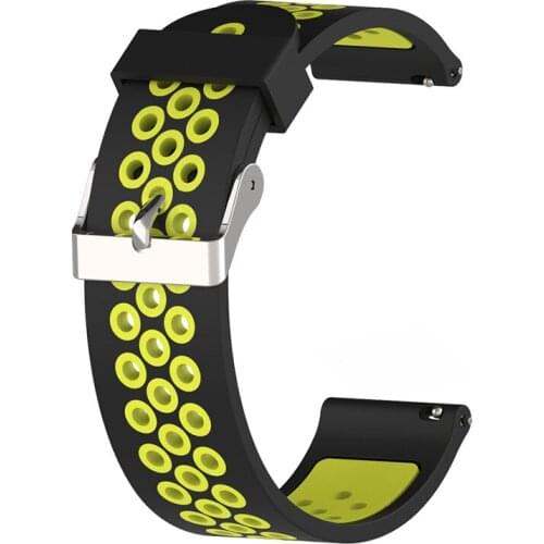 20mm watch strap for for Xiaomi mijia quartz watch/Garmin vivoactive3 double color smart watch bracelet band Forerunner 645 belt