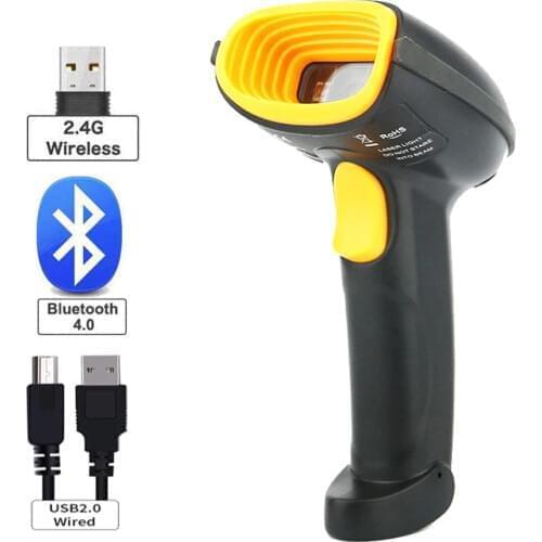 K3 Handheld Wired QR Barcode Scanner And K5 Bluetooth 1D/2D QR Bar Code Reader PDF417 For IOS Android IPAD