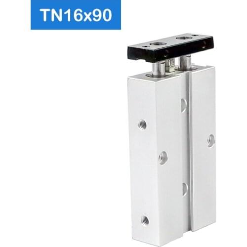 TN16*90-S Free shipping 16mm Bore 90mm Stroke Compact Air Cylinders TN16X90-S Dual Action Air Pneumatic Cylinder