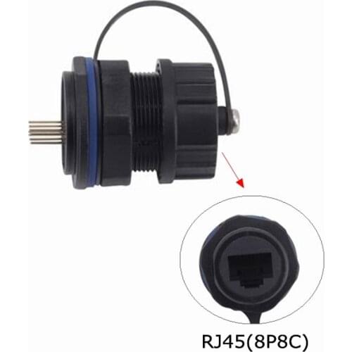 IP68 Waterproof RJ45 Female Socket Connector Extender M20 Outdoor AP Box CAT5e RJ 45 8p8c Network Cable Connector