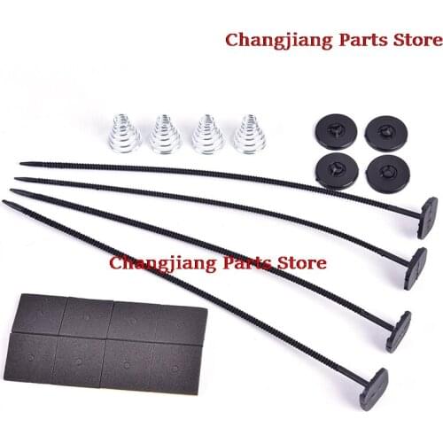 1Set Zip Ties Straps Tabs Springs Electric Radiator Fan Tie Strap Mounting Kit