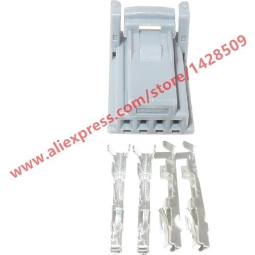 10 Sets 4 Pin Auto Emergency Flashers Light Wire Socket Female Cable Connector For Toyota Cars 1473672-2