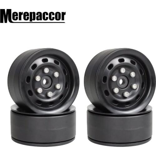 4PCS Metal Beadlock 1.9 Wheel Rim for 1/10 RC Rock Crawler Traxxas TRX-4 TRX4 D90 D110 TF2 Axial SCX10 90046