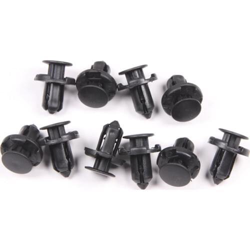 50Pcs 9MM Hole Nylon Car Push Type Rivet Retainer Bumper Fender Clips For Civic Accord Acura CRV