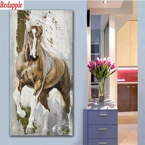 Diamond Painting Abstract animal art, horse Cross Stitch Diamond Mosaic Picture Rhinestone Embroidery crystal Beaded Handicraft