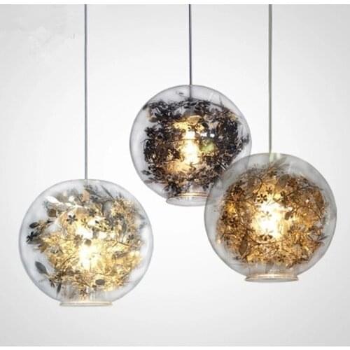 Artecnica Tangle Globe Led Pendant Light Lustre Glass Fish Tank Steel Flower Pendant Lamp Indoor Hanglamp Lampara Fixtures