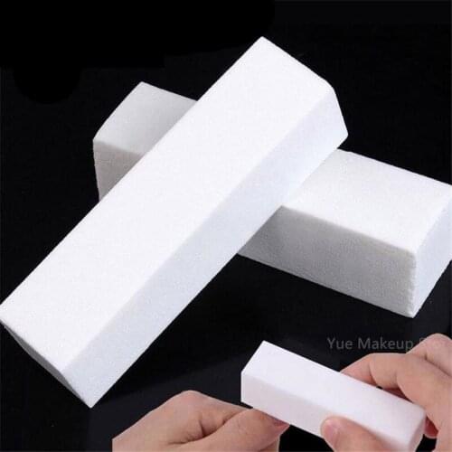 White Sponge Nail Art Sanding Buffer Block Fingernail Grinding Polishing Nail Files Manicure Pedicure Tool Wholesale 30