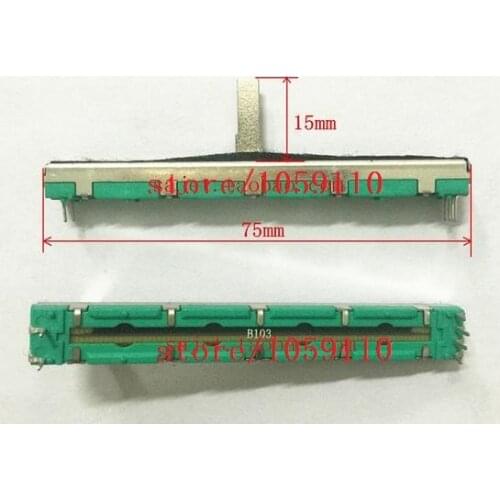 Freeshipping doppel B10K Original Behringer mixer fader 7,5 CM 75 MM B10KX2 Potentiometer-10 TEILE/LOS