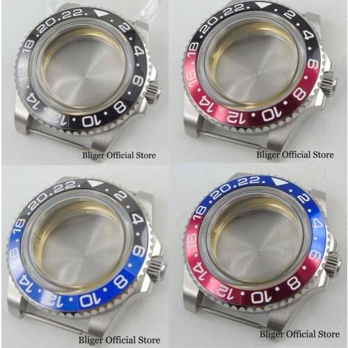 Stainless Steel Brushed Watch Case With Arched Glass Fit for Automatic Miyota ETA 2836 Movement