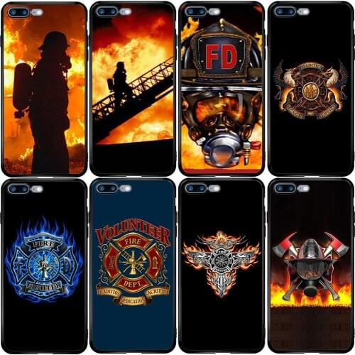Phone Case for Xiaomi Redmi Note 10 9 9S 9A 8 8T 7 6 7A 6A 5A 5 A1 A2 A3 Pro Max Plus Lite Firefighter Heroes Fireman