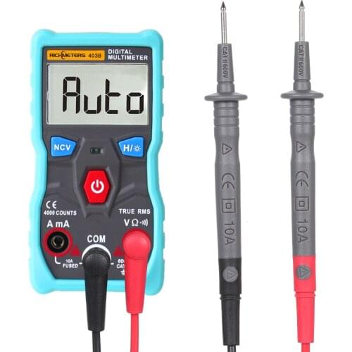 Automatic Digital Multimeter Tester 4000 Counts True-RMS Intelligent NCV AC/DC Voltage Current Ohm Test Tool with Backlight