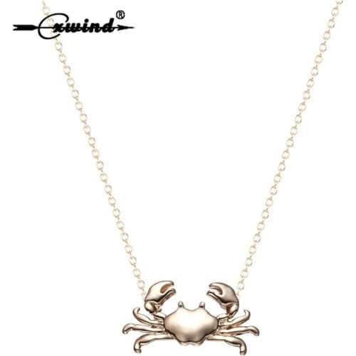 Cxwind 12 Constellation Cancer Zodiac Necklace & Pendant Fashion Ocean Maryland Crab Pendants Necklaces for Women Girls Jewelry