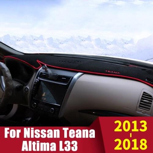 For Nissan Teana Altima J33 L33 2013-2019 Car Dashboard Cover Mat Sun Shade Pad Instrument Panel Carpets Protector Accessories