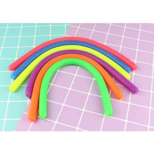 Children Adult Decompression Toy Luminous Noodle Stretch String TPR Rope Anti Stress Toys String Fidget Autism Vent Toys 30cm