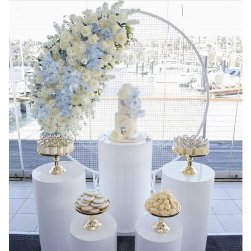 Grid Arch flower balloon diy Decoration wedding backdrops metal stand grand event party Background props Grid Screen Decoration