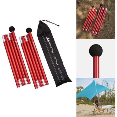 Hot Sale Aluminum Alloy Canopys Pole Beach Tent Support Frame Top Ball Telescopic Hall Pole for Outdoor Camping Accessories N66