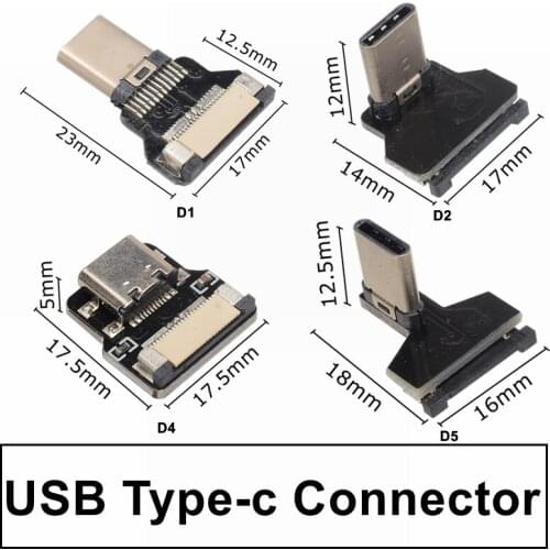 FPV Monitor Standard Mini USB Super Flat Flexible FPC Charging Cable 90 Degree Micro USB Ribbon Cable AV Output Cord OTG 5V 3A