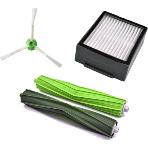 Rolling Brush Filter Side Brush Replacement Kit for iRobot Roomba i7 E5 E6 I Series Robot Vacuum Cleaner Replacement Spare Parts