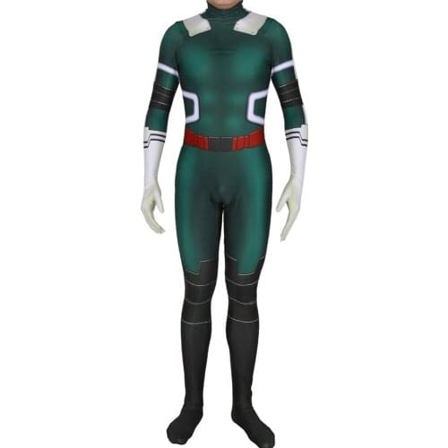 My Hero Academia Cosplay Midoriya Izuku Jumpsuit Catsuit Costumes Adult Men Women Halloween Costume Custom Made