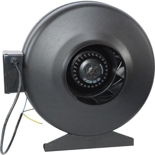 Round Pipeline Fan Low Noise Kitchen Restaurant Fume Fan Exhaust Box Mute Boost Energy Centrifugation Fan Smoke Extraction Tool