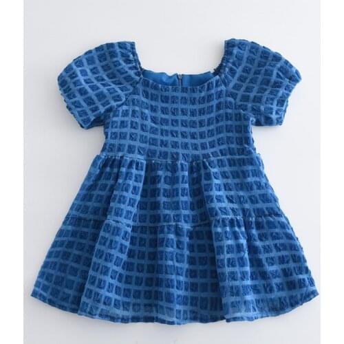 Baby Girls Summer Dresses 2021 New Fashion Kids Solid Party Princess Costumes Kids Casual Cute Vestidos 2-6 Years